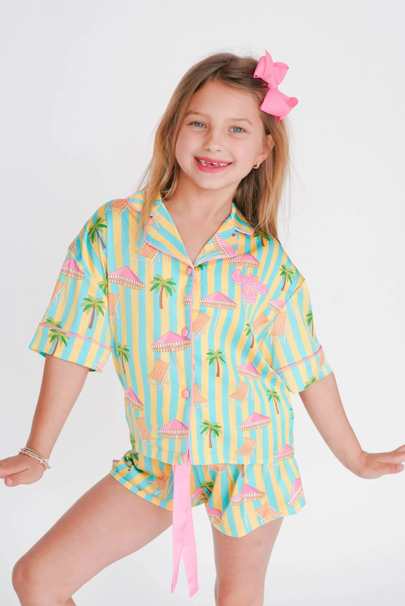 Girls' Sunshine Society Silky PJ Top - Image 3