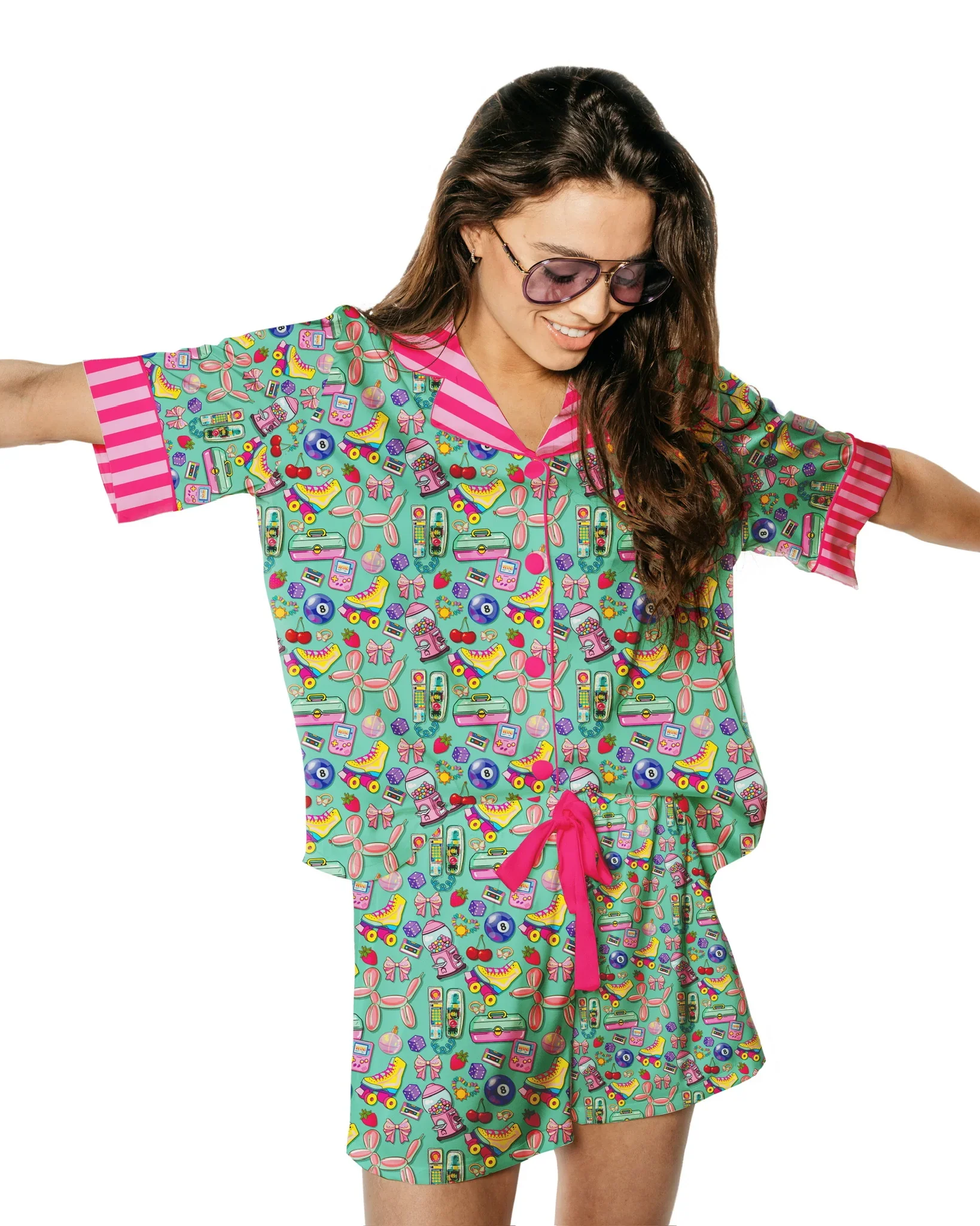 Girls' Sunshine Society Silky PJ Top - Image 6