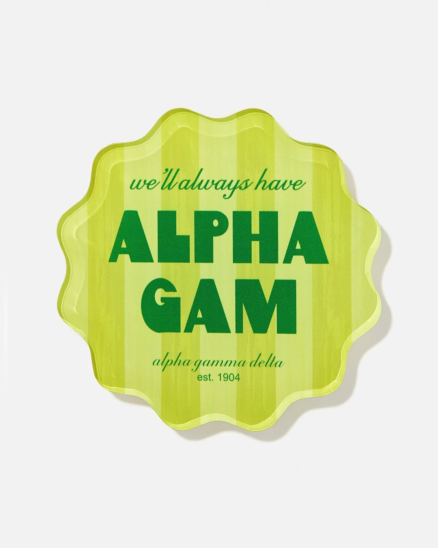 Tart By Taylor Scalloped Sorority Coaster - Image 2