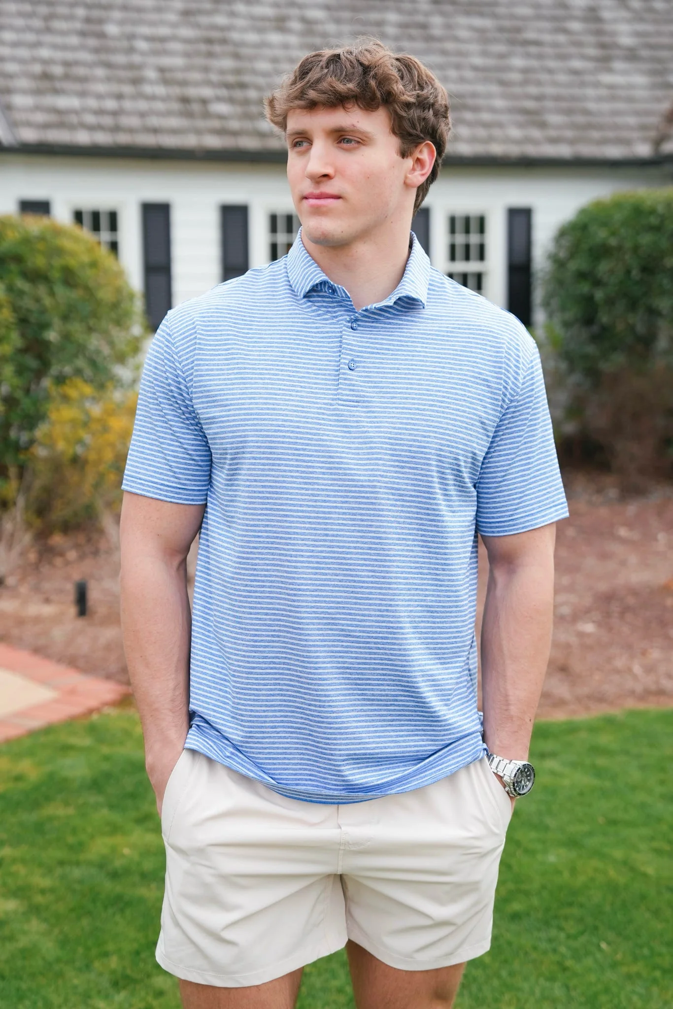 Taylor & Mick Double Stripe Polo - Image 4