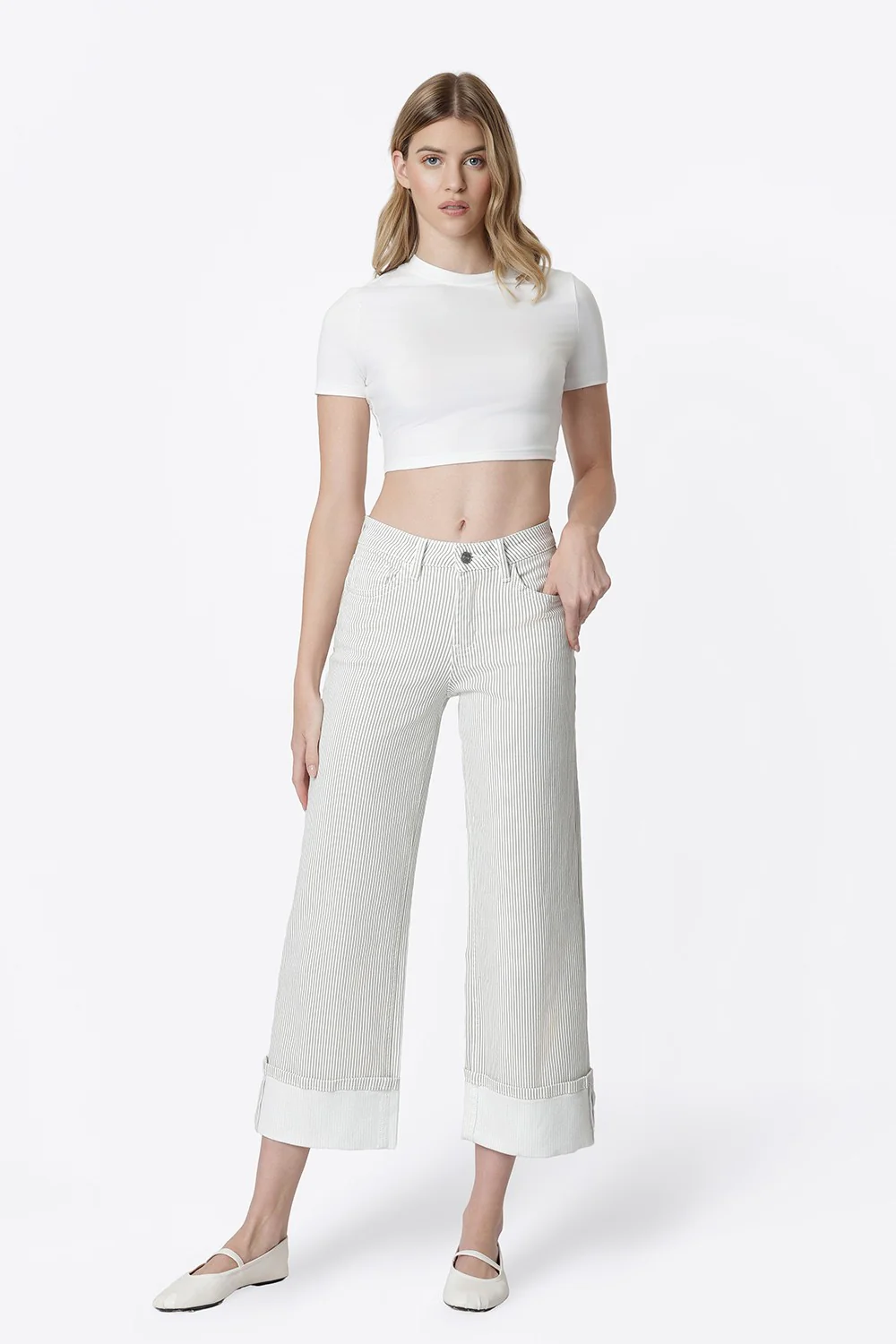 Vevert Striped Cuff Jean - Image 2