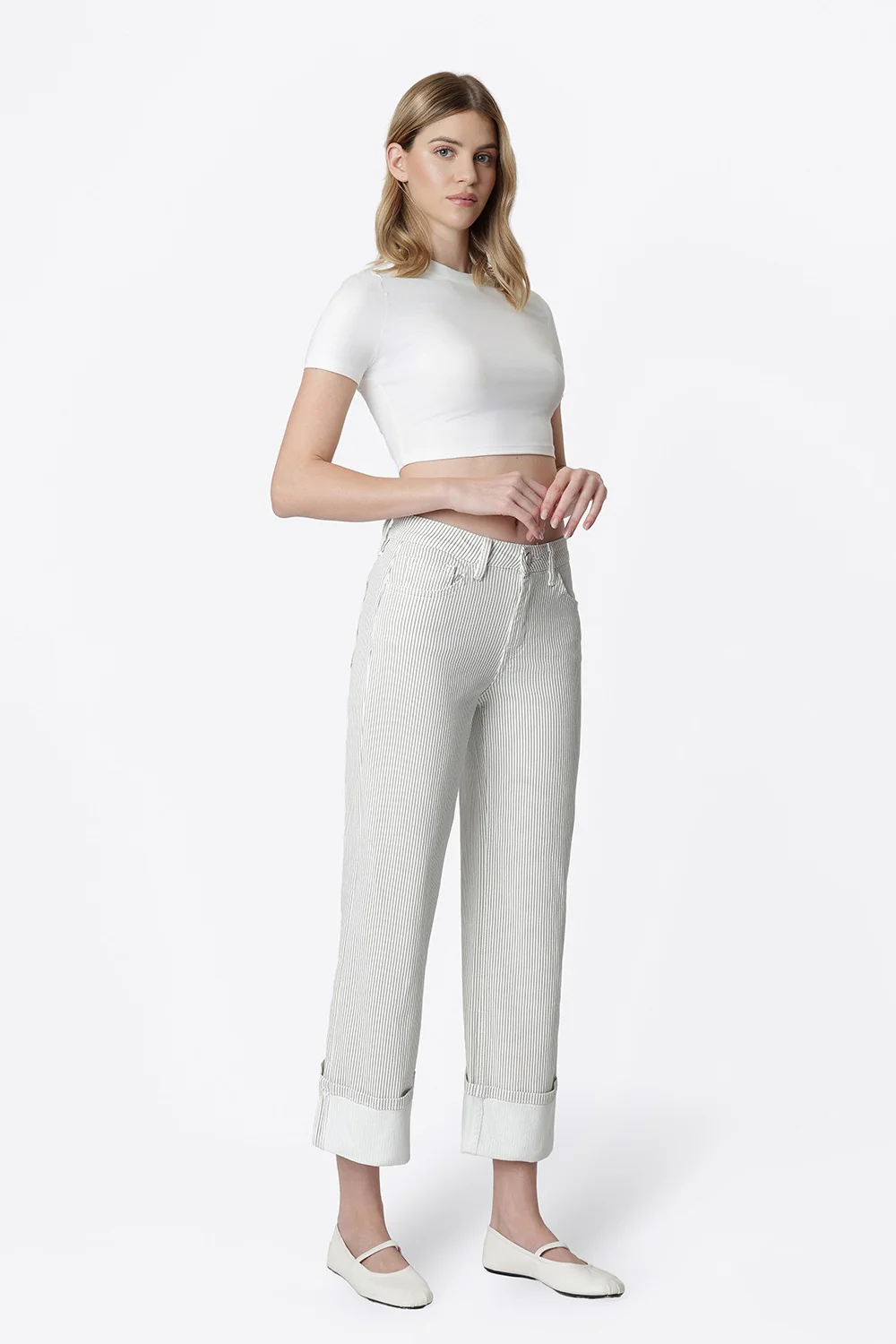 Vevert Striped Cuff Jean - Image 3
