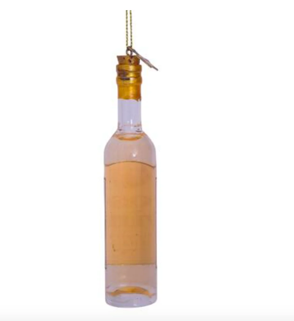 Rose Wine Bottle Ornament - Image 2