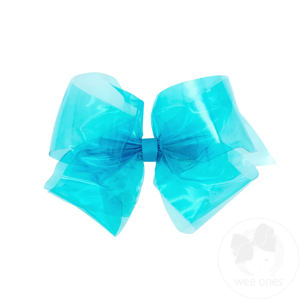 Girls' Wee Ones King Vinyl Bow