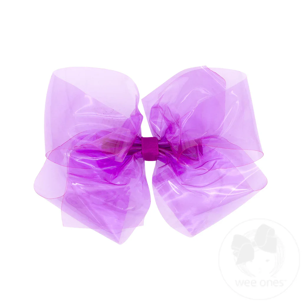 Girls' Wee Ones King Vinyl Bow - Image 2