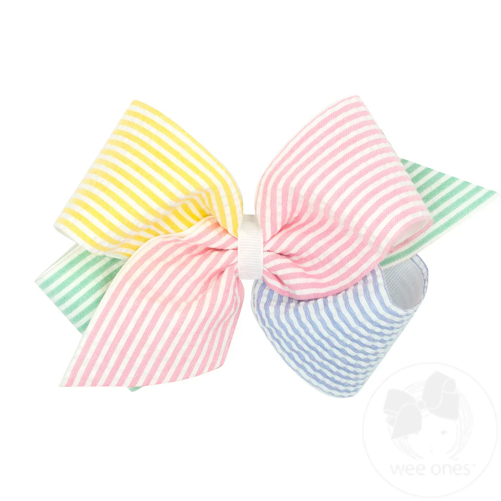 Girls' Wee Ones King Seersucker Bow