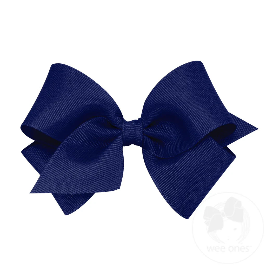 Girls' Wee Ones Small Classic Grosgrain Bow - Image 23