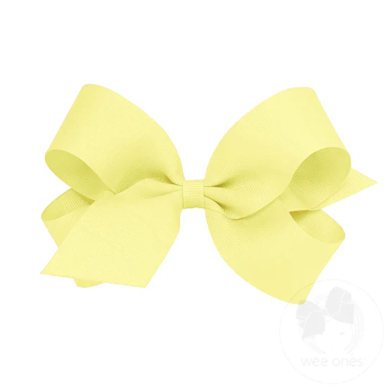 Girls' Wee Ones Large Classic Grosgrain Hair Bow - Image 13