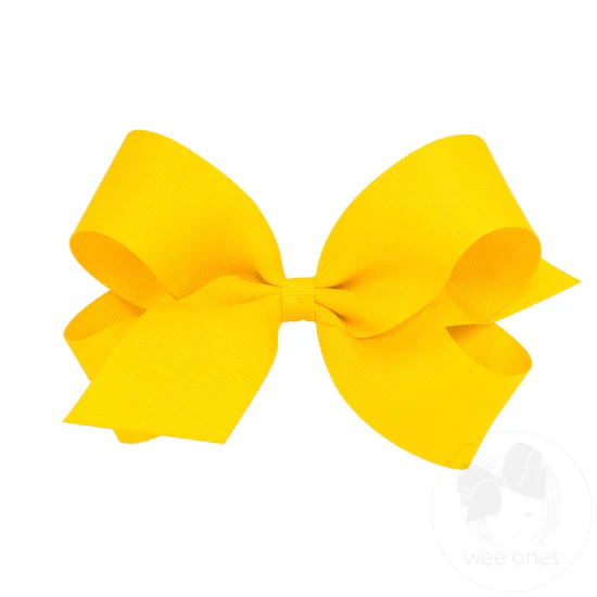 Girls' Wee Ones Large Classic Grosgrain Hair Bow - Image 14