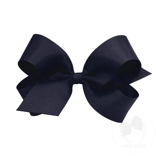 Girls' Wee Ones Large Classic Grosgrain Hair Bow - Image 15