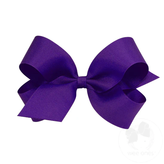 Girls' Wee Ones Large Classic Grosgrain Hair Bow - Image 17