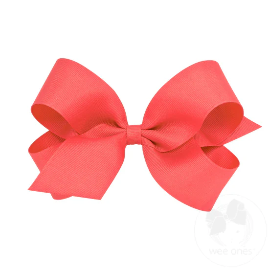 Girls' Wee Ones Large Classic Grosgrain Hair Bow - Image 18
