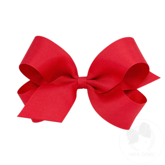 Girls' Wee Ones Large Classic Grosgrain Hair Bow - Image 7