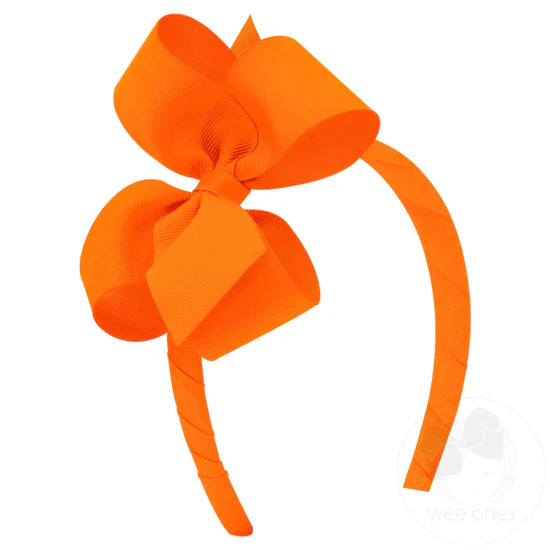 Girls' Wee Ones Hair Bow On A Headband - Image 3