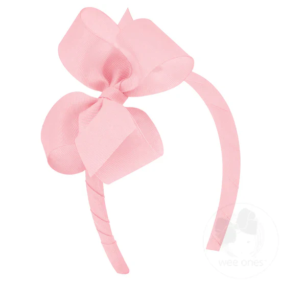 Girls' Wee Ones Hair Bow On A Headband - Image 5