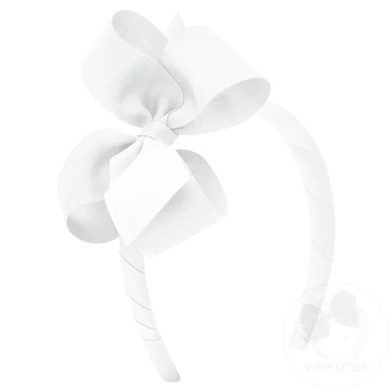 Girls' Wee Ones Hair Bow On A Headband - Image 8