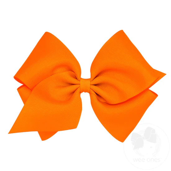 Girls' Wee Ones Mini King Classic Grosgrain Hair Bow - Image 10