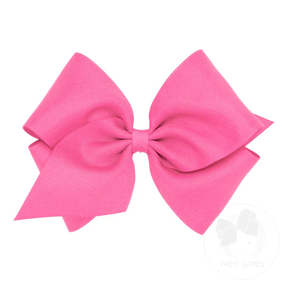 Girls' Wee Ones Mini King Classic Grosgrain Hair Bow - Image 4