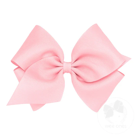 Girls' Wee Ones Mini King Classic Grosgrain Hair Bow - Image 7