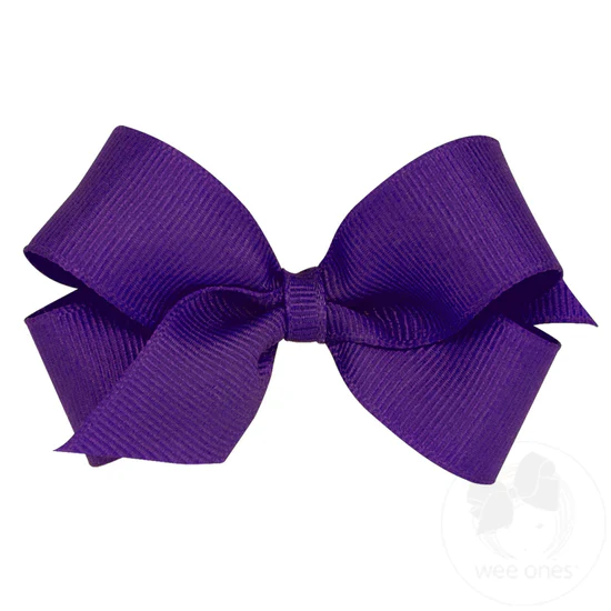 Girls' Wee Ones Mini Classic Grosgrain Hair Bow - Image 10