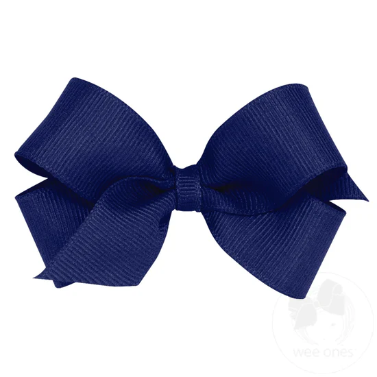 Girls' Wee Ones Mini Classic Grosgrain Hair Bow - Image 15