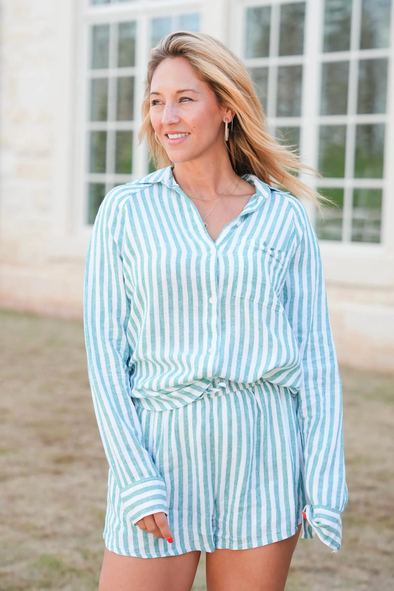 Z Supply Perfect Linen Striped Top - Image 5