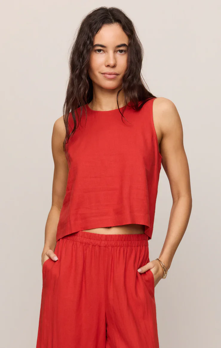 Z Supply Sloane Linen Tank - Image 4