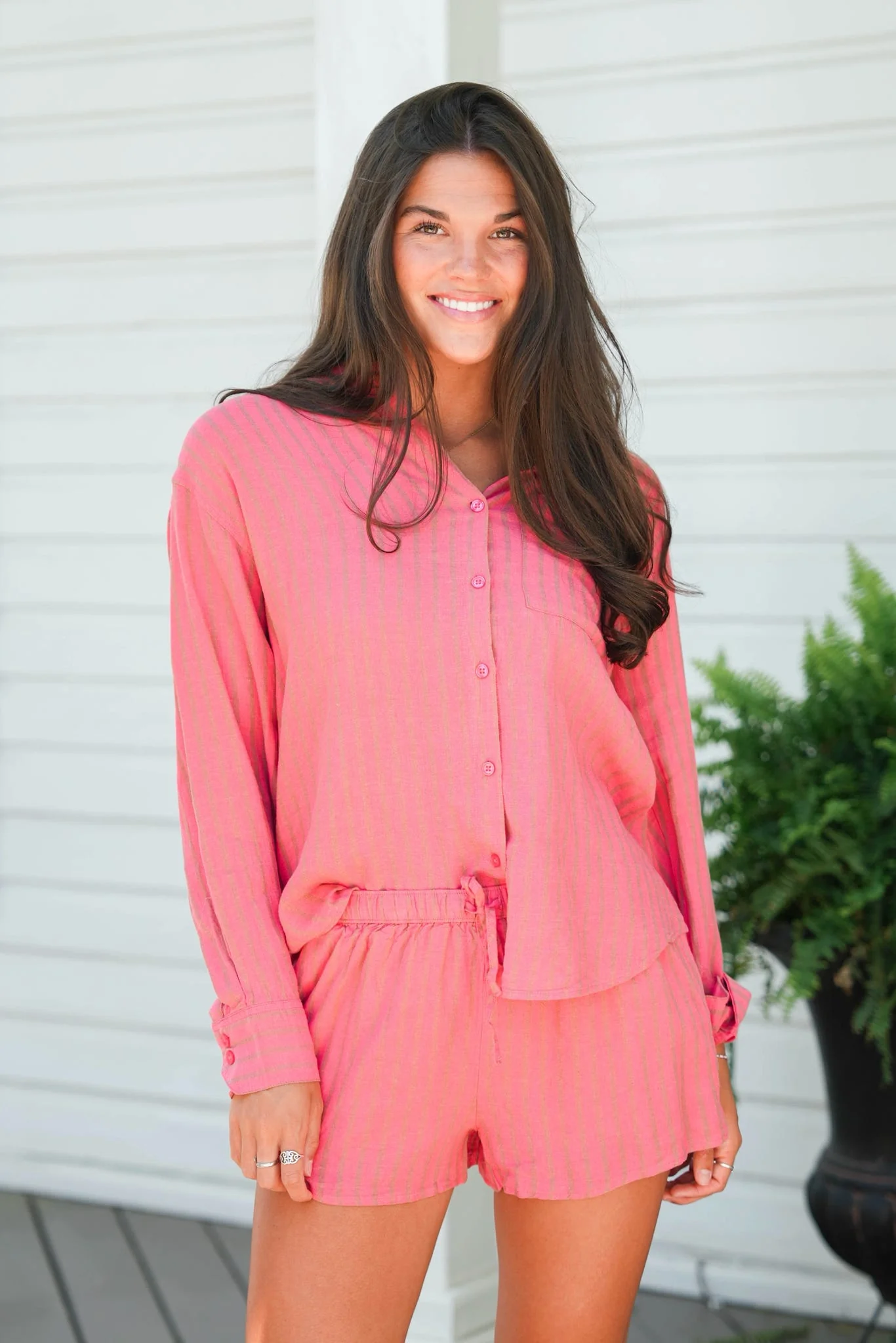 Z Supply The Perfect Striped Button Up - Image 11